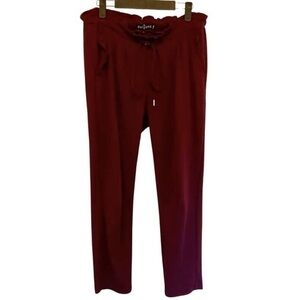 Maroon Paper Bag Pants - One5One Size Medium